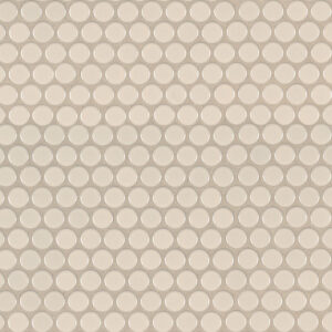 almond penny round mosaic glossy tile msi